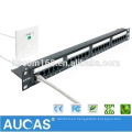 Entrega Rápida de Best Buy 1U Cable Ethernet Cat6 Patch Panel Montaje en Pared Cat6 24 Puertos Patch Panel